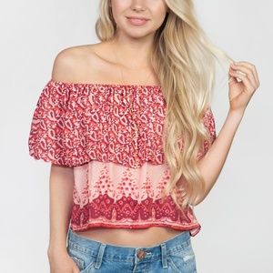 Nightcap Floral Off The Shoulder Top